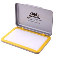 得力（deli）9894 空白印台 快干长方形橡皮章印泥 办公用品