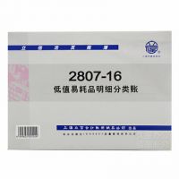 16K活页芯 立信帐本 低值易耗品明细分类帐 2807-16 立信账册