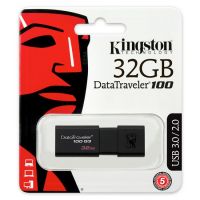 32GB  金士顿（Kingston）DT 100G3 32GB USB3.0 （黑色）U盘 高速车载U盘 黑色