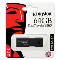 64g 金士顿（Kingston）DT 100G3 64GB USB3.0 （黑色）U盘 高速车载U盘 黑色