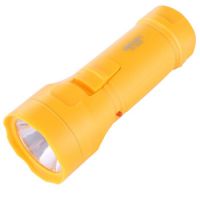 得力（deli） 手电筒探照灯 塑料外壳手电筒 可充电 办公用品 3661颜色随机