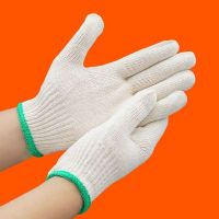 福安特 十针(翠绿)白纱手套450克 手套 线手套
