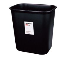 得力(deli) 9562(黑)方形清洁桶 垃圾桶 纸篓
